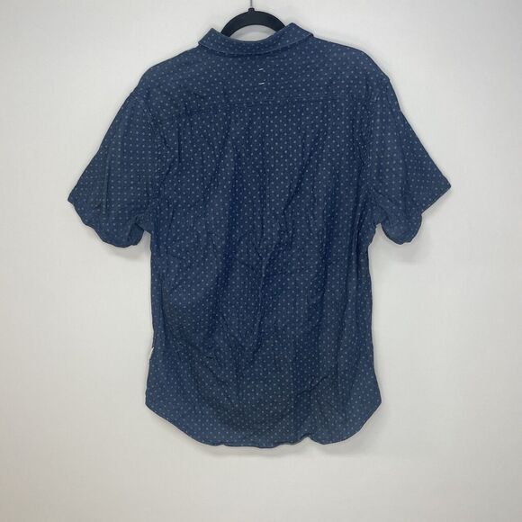 7 Diamonds Shirt Men Large Blue Button Down Geometric Innervisions SMK-6092 - Picture 9 of 15